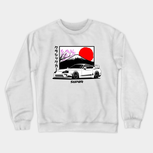 Supra JDM Crewneck Sweatshirt by GoldenTuners